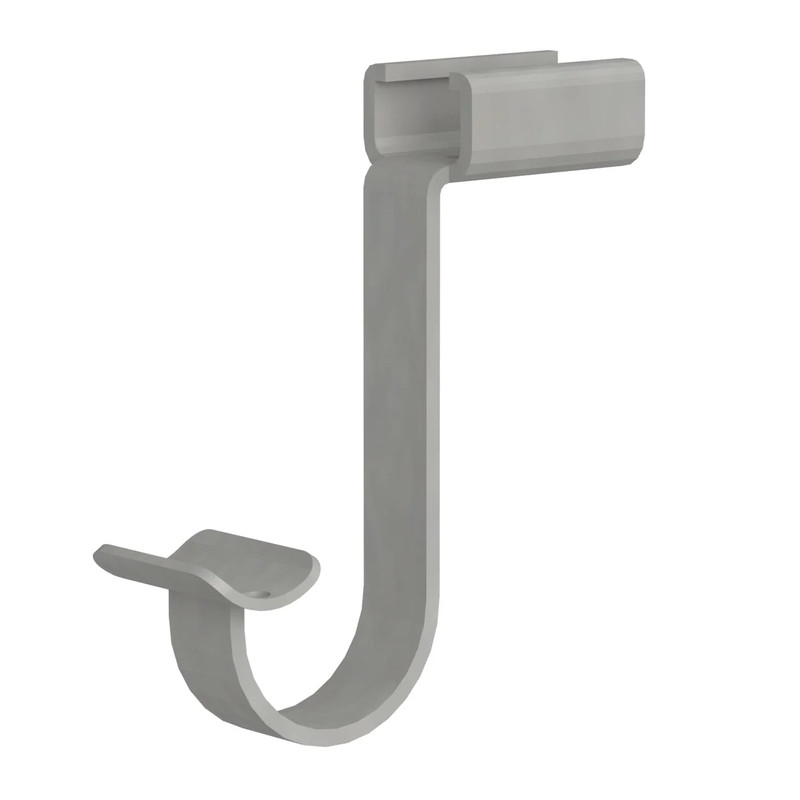 Premium Wood Shelf Hang Rod Support, Satin Nickel